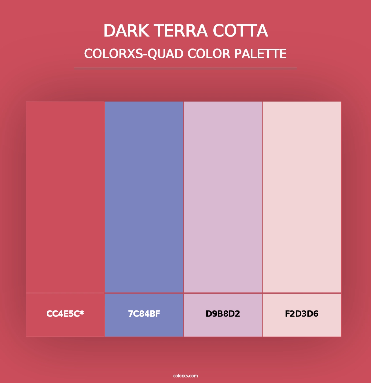 Dark Terra Cotta - Colorxs Quad Palette