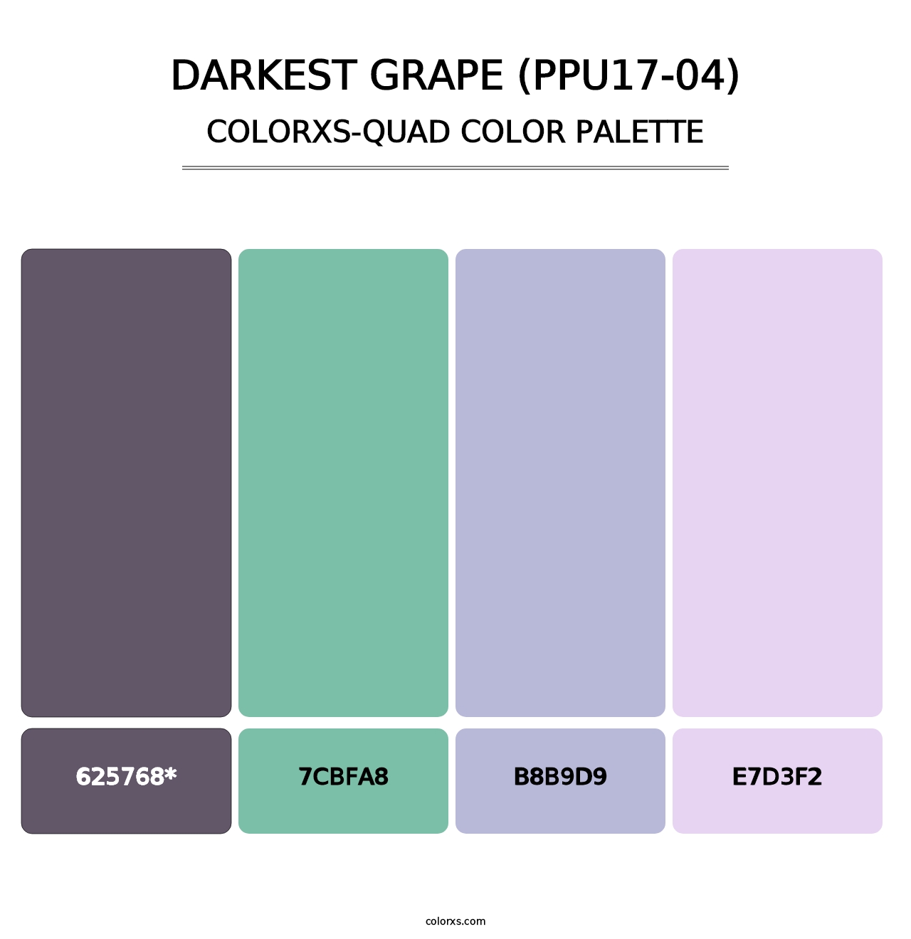 Darkest Grape (PPU17-04) - Colorxs Quad Palette