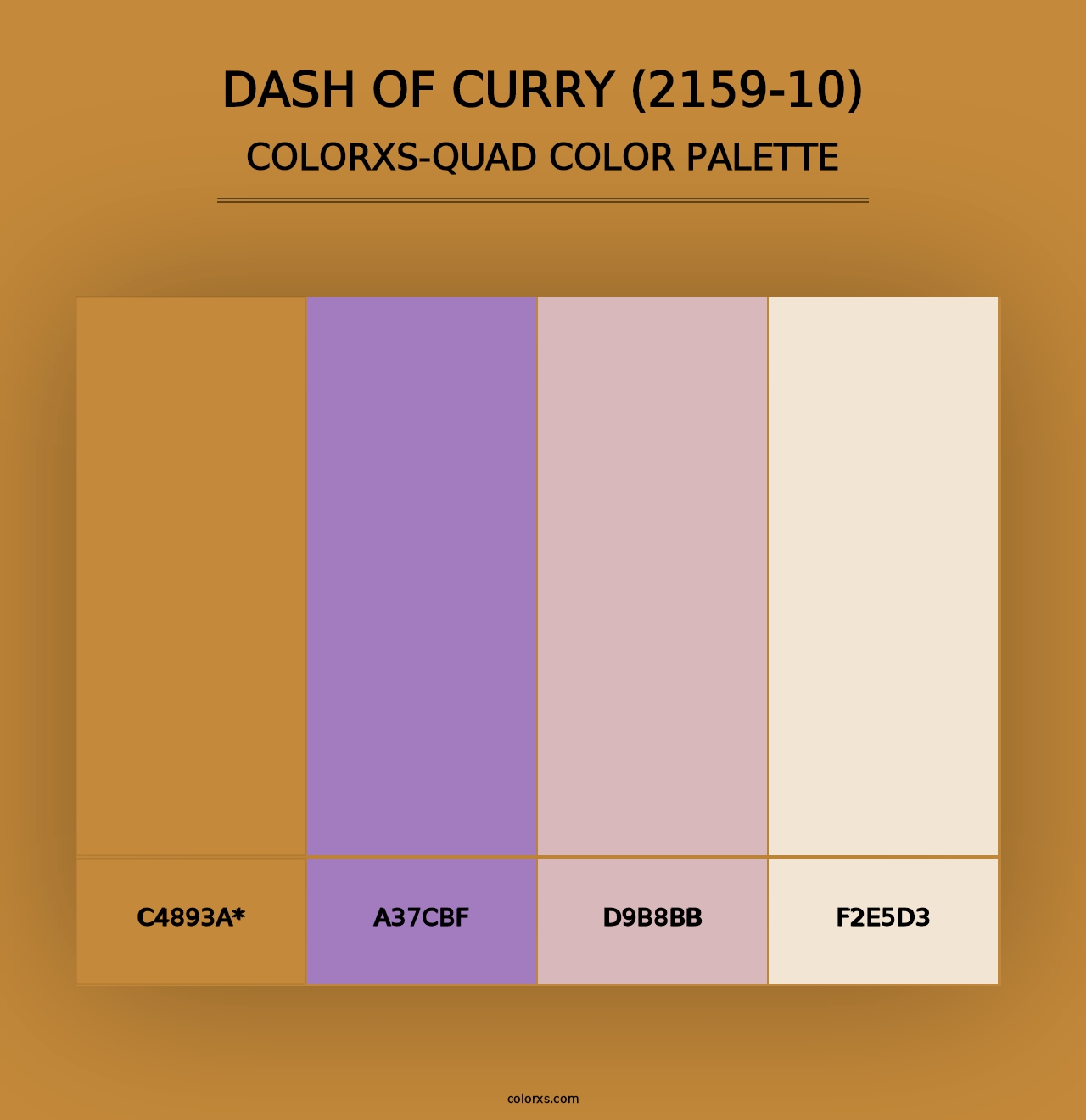 Dash of Curry (2159-10) - Colorxs Quad Palette