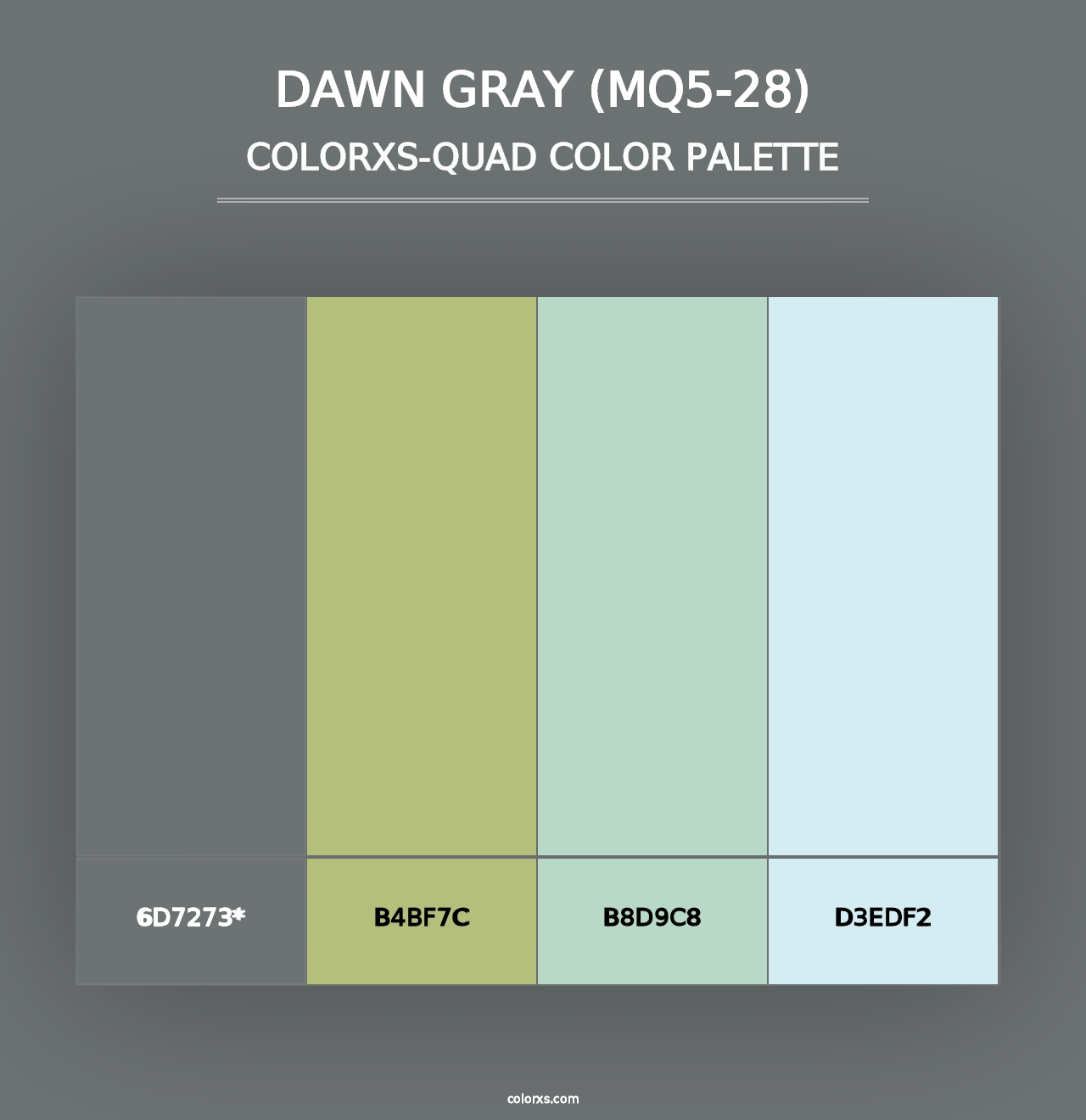 Dawn Gray (MQ5-28) - Colorxs Quad Palette