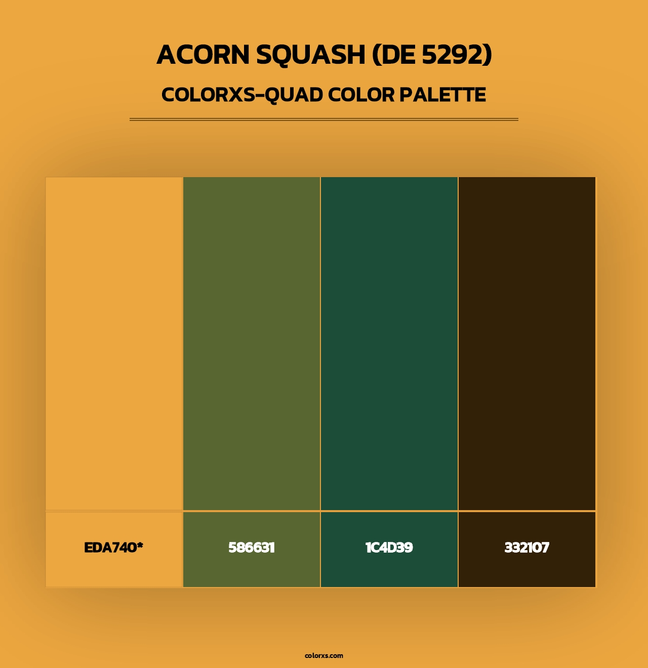 Acorn Squash (DE 5292) - Colorxs Quad Palette