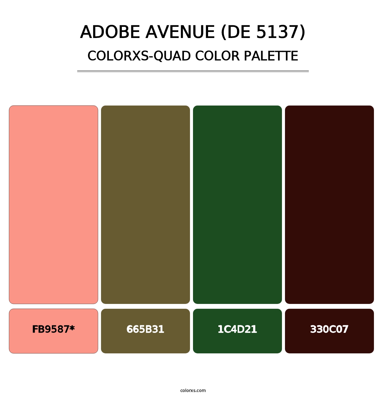 Adobe Avenue (DE 5137) - Colorxs Quad Palette