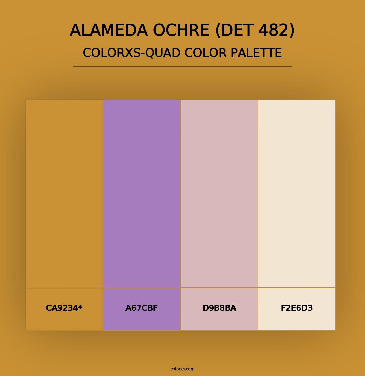 Alameda Ochre (DET 482) - Colorxs Quad Palette