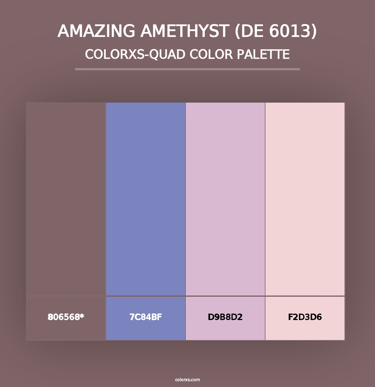 Amazing Amethyst (DE 6013) - Colorxs Quad Palette