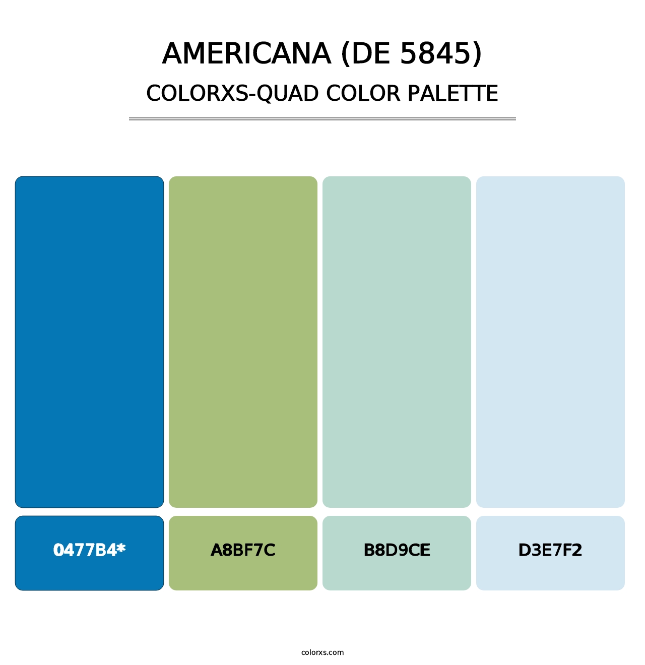 Americana (DE 5845) - Colorxs Quad Palette