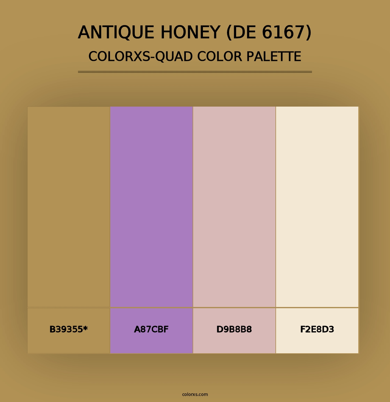 Antique Honey (DE 6167) - Colorxs Quad Palette