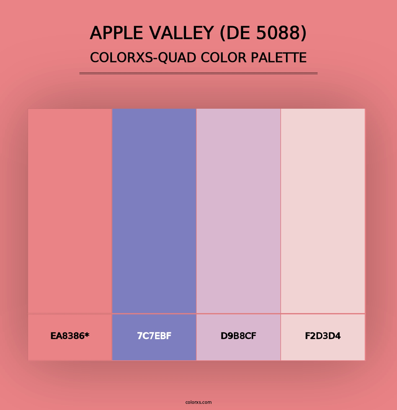 Apple Valley (DE 5088) - Colorxs Quad Palette