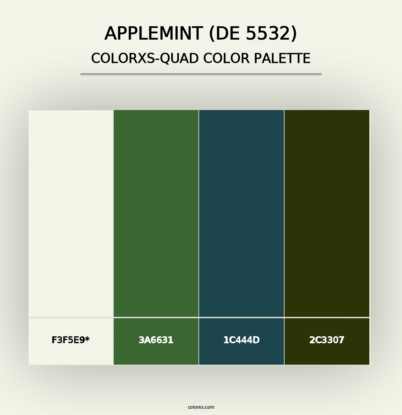 Applemint (DE 5532) - Colorxs Quad Palette