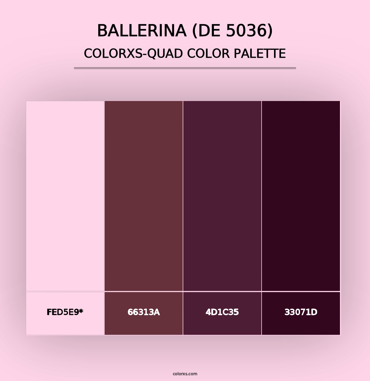 Ballerina (DE 5036) - Colorxs Quad Palette