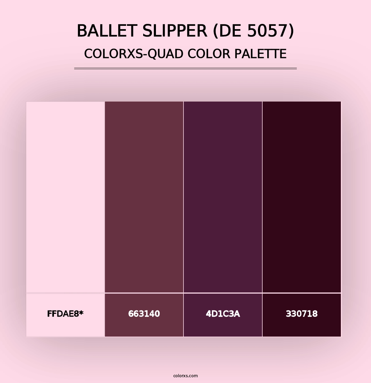 Ballet Slipper (DE 5057) - Colorxs Quad Palette