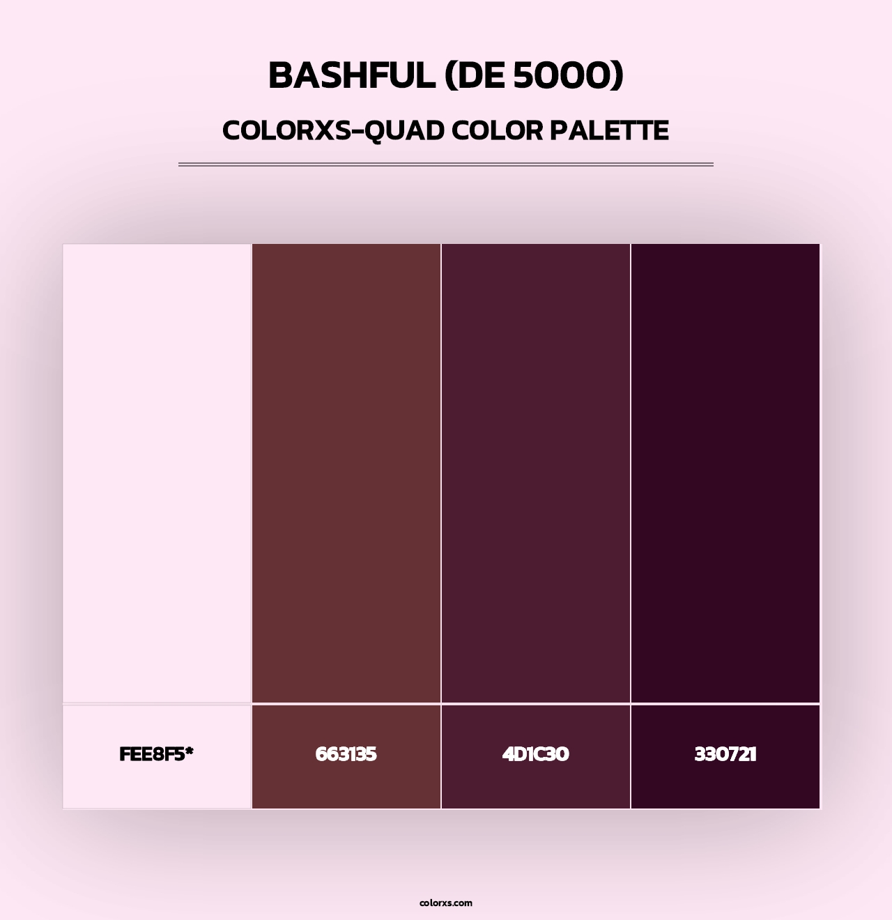 Bashful (DE 5000) - Colorxs Quad Palette