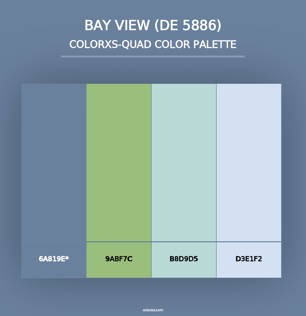 Bay View (DE 5886) - Colorxs Quad Palette