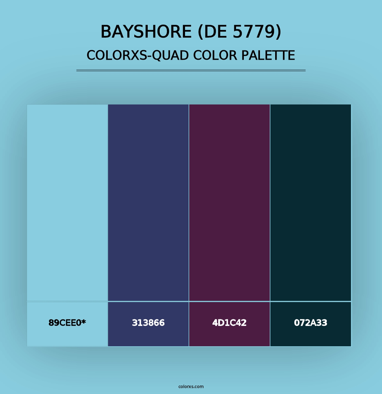 Bayshore (DE 5779) - Colorxs Quad Palette