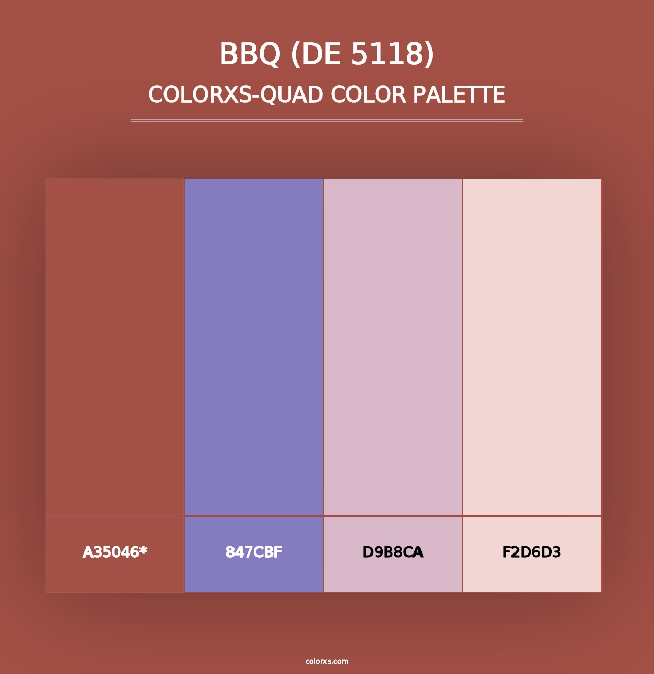 BBQ (DE 5118) - Colorxs Quad Palette