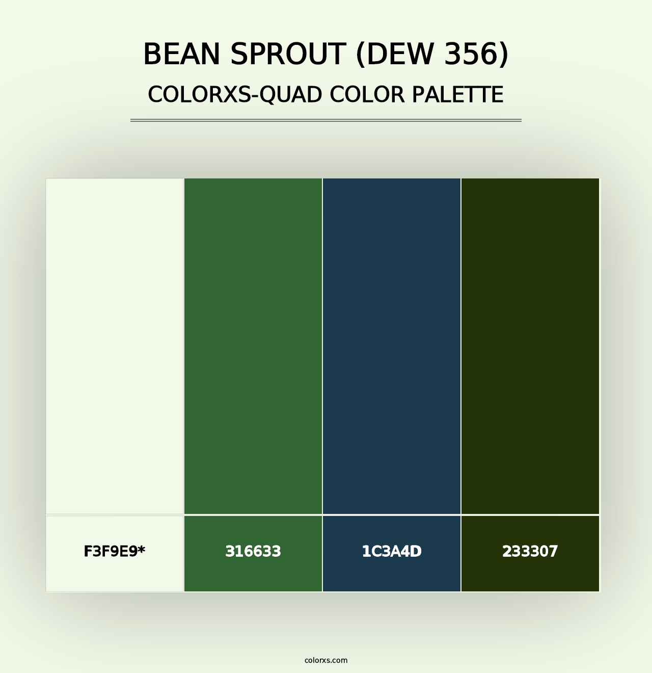 Bean Sprout (DEW 356) - Colorxs Quad Palette