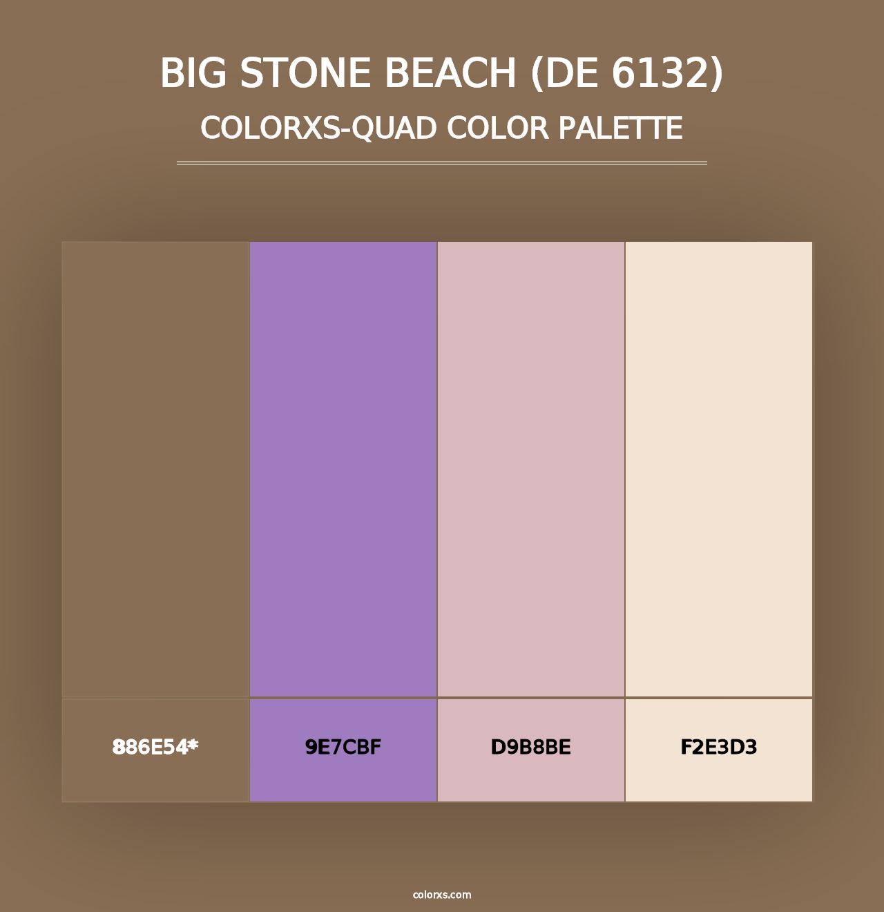 Big Stone Beach (DE 6132) - Colorxs Quad Palette