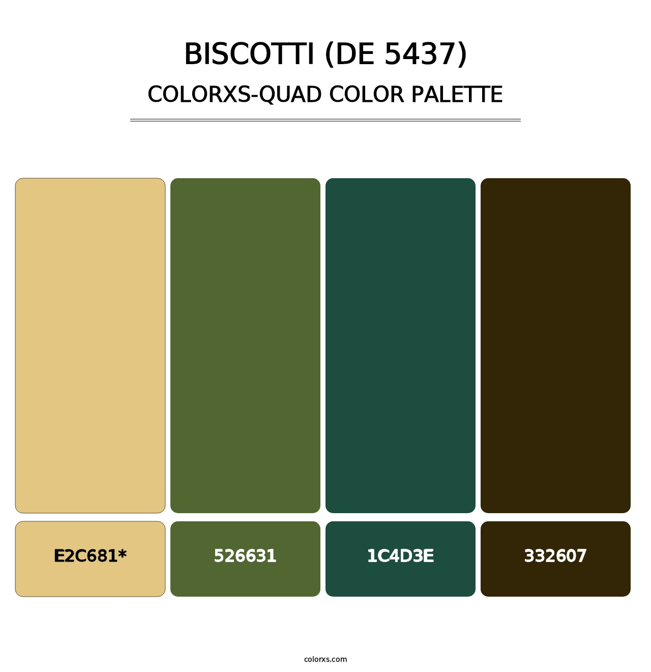 Biscotti (DE 5437) - Colorxs Quad Palette