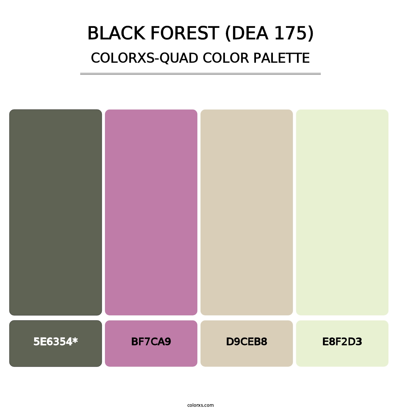 Black Forest (DEA 175) - Colorxs Quad Palette