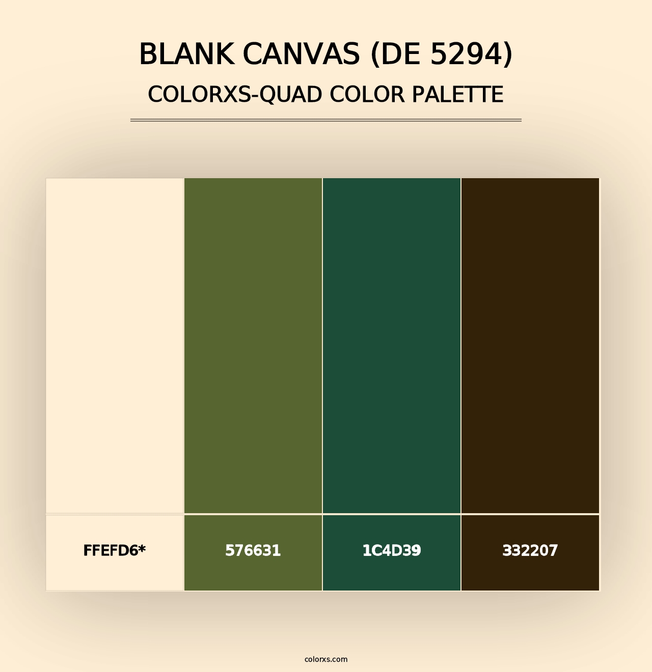 Blank Canvas (DE 5294) - Colorxs Quad Palette