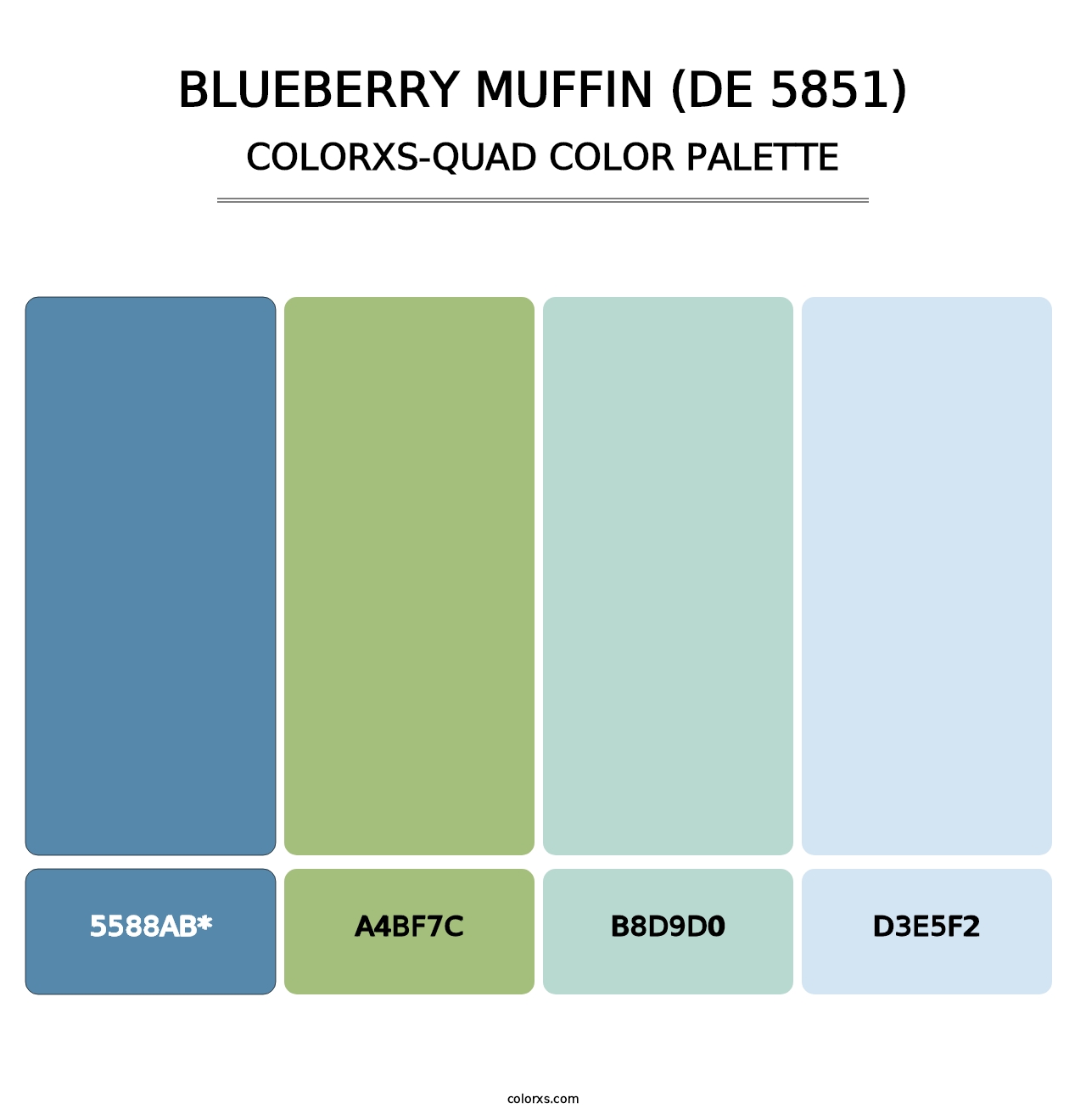 Blueberry Muffin (DE 5851) - Colorxs Quad Palette