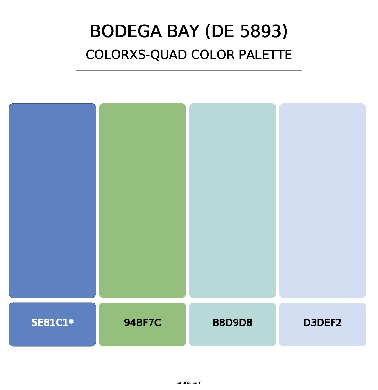 Bodega Bay (DE 5893) - Colorxs Quad Palette