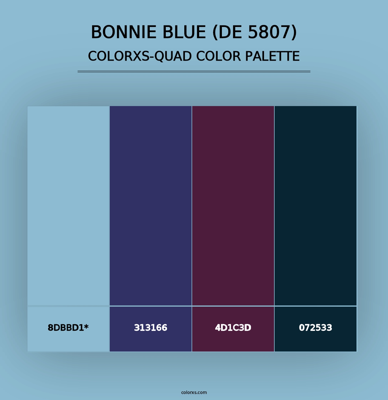 Bonnie Blue (DE 5807) - Colorxs Quad Palette