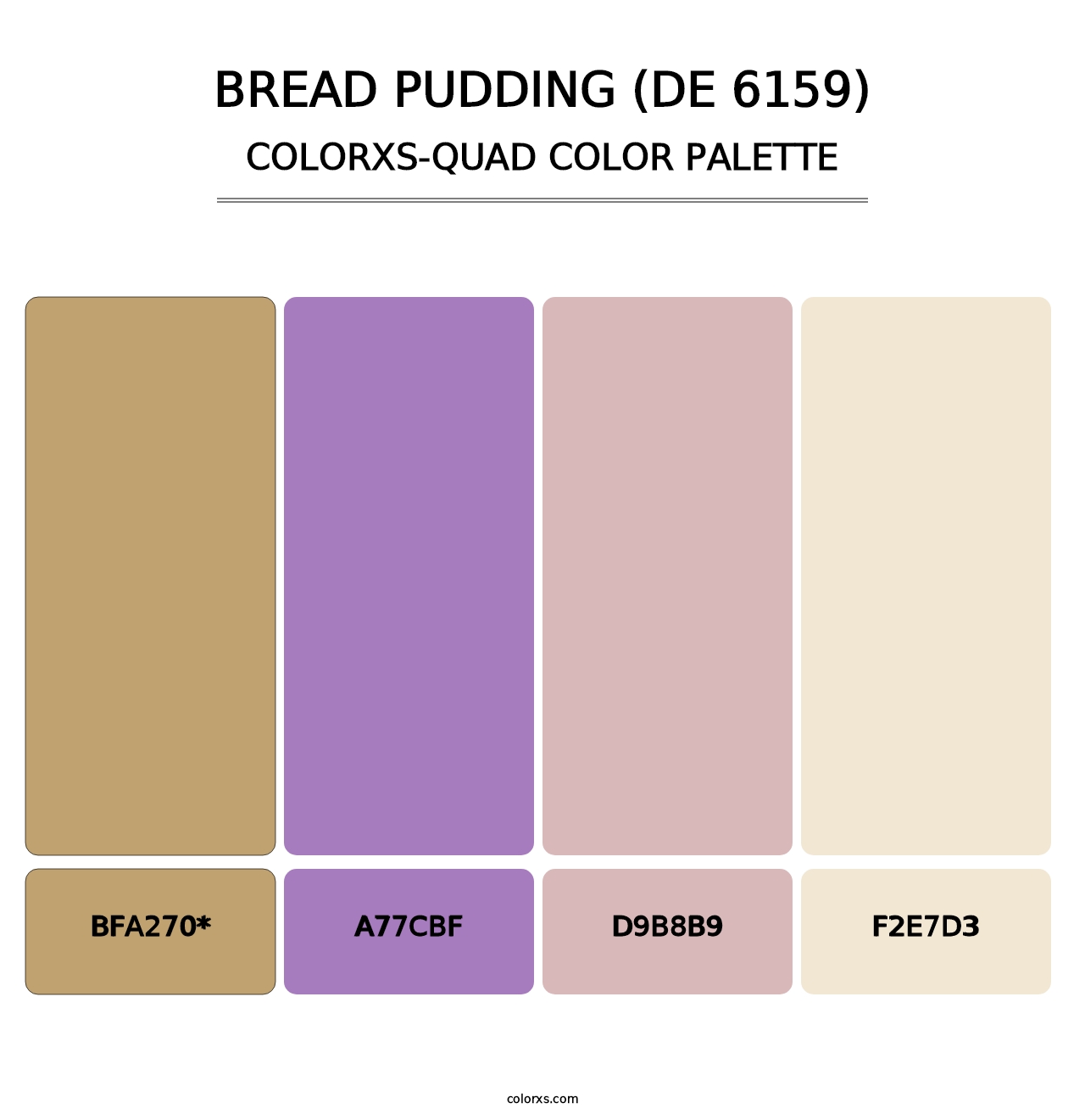 Bread Pudding (DE 6159) - Colorxs Quad Palette