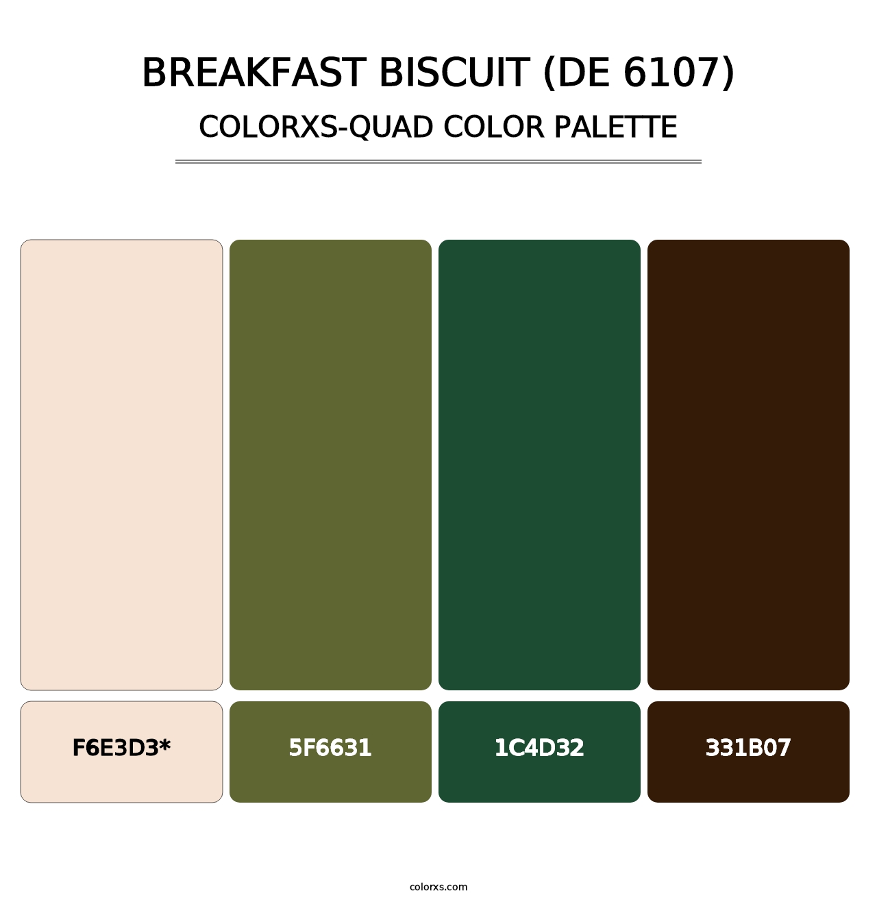 Breakfast Biscuit (DE 6107) - Colorxs Quad Palette