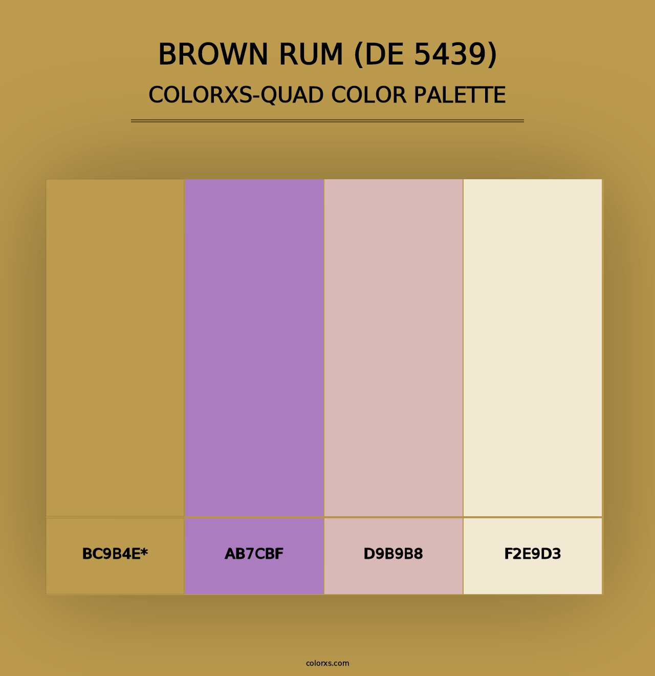 Brown Rum (DE 5439) - Colorxs Quad Palette