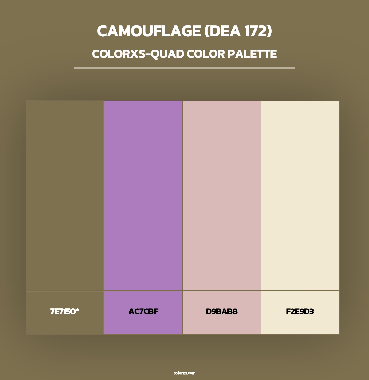 Camouflage (DEA 172) - Colorxs Quad Palette