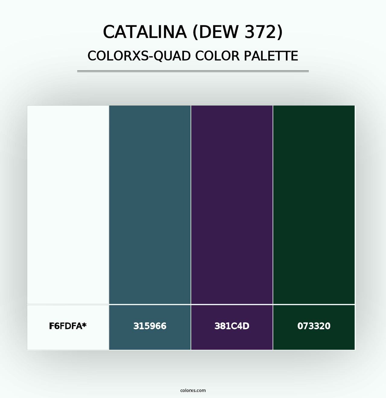 Catalina (DEW 372) - Colorxs Quad Palette