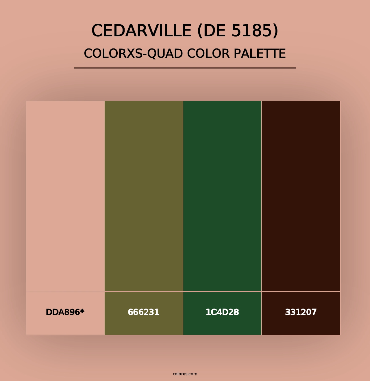 Cedarville (DE 5185) - Colorxs Quad Palette