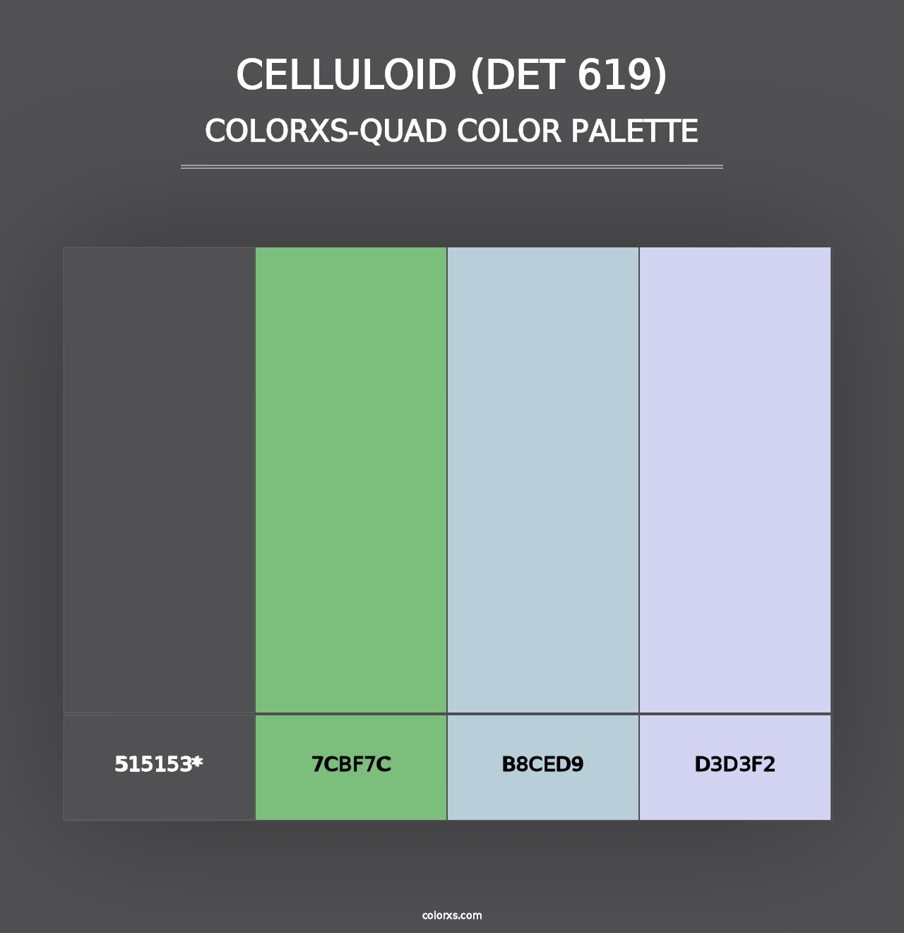 Celluloid (DET 619) - Colorxs Quad Palette