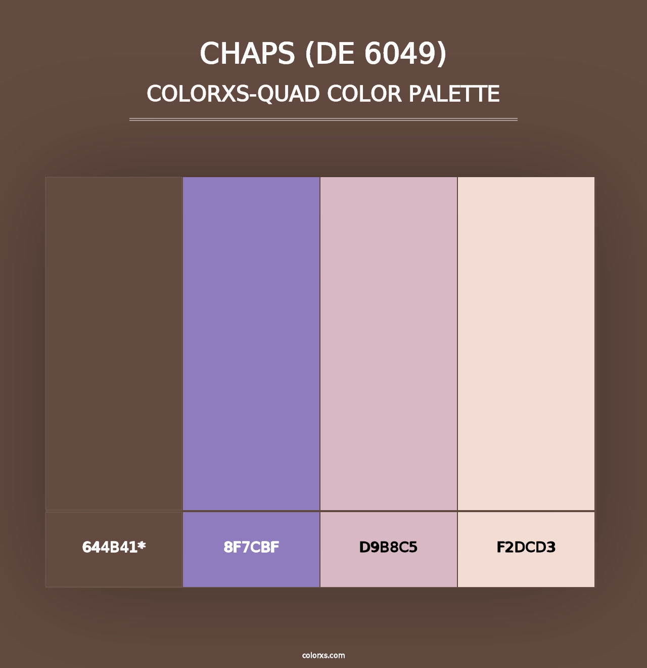 Chaps (DE 6049) - Colorxs Quad Palette