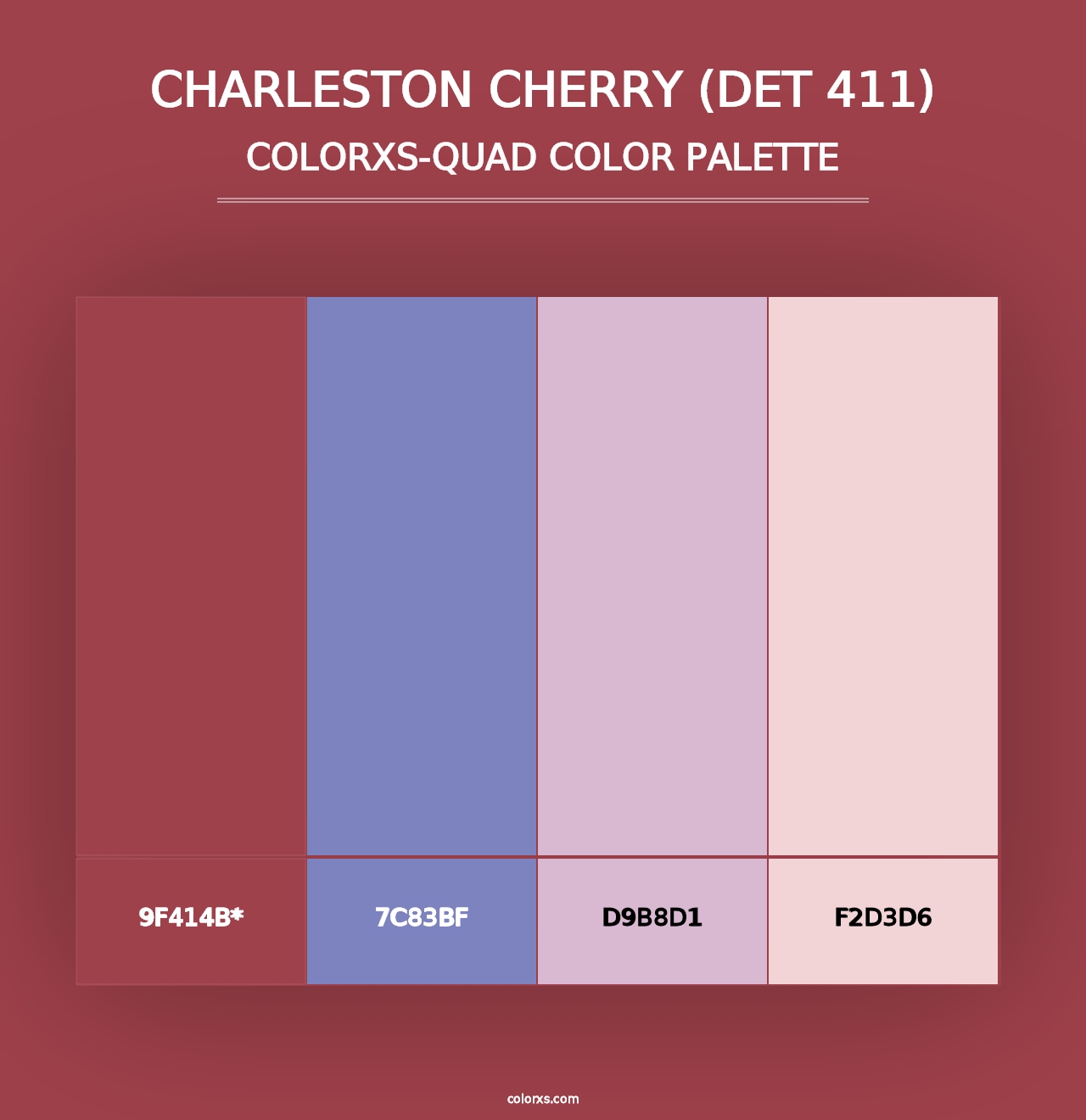 Charleston Cherry (DET 411) - Colorxs Quad Palette