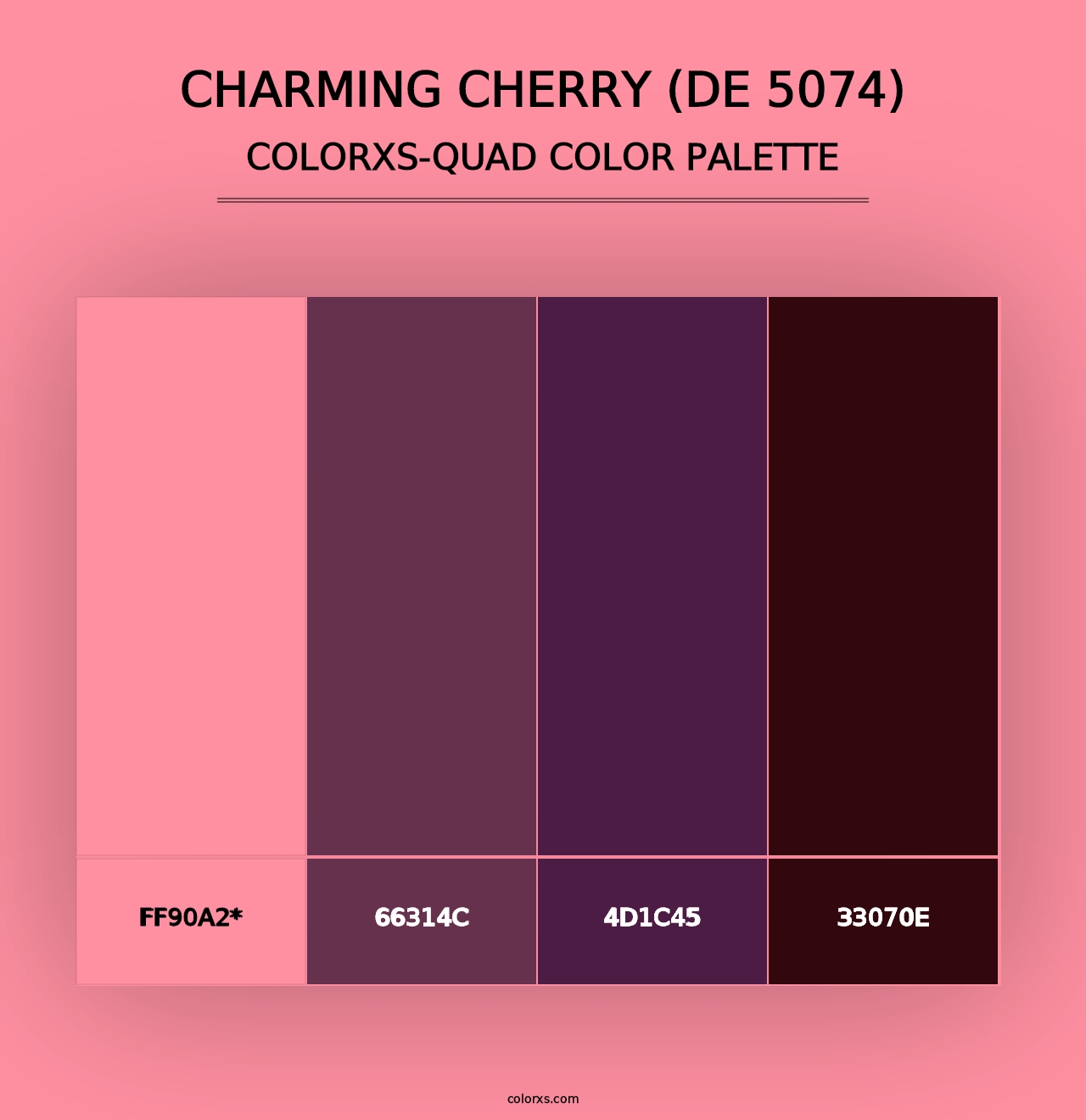 Charming Cherry (DE 5074) - Colorxs Quad Palette