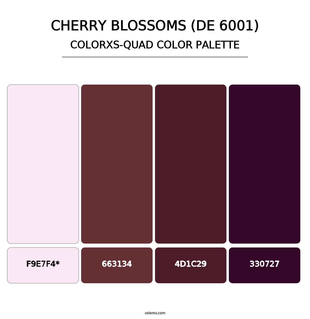 Cherry Blossoms (DE 6001) - Colorxs Quad Palette