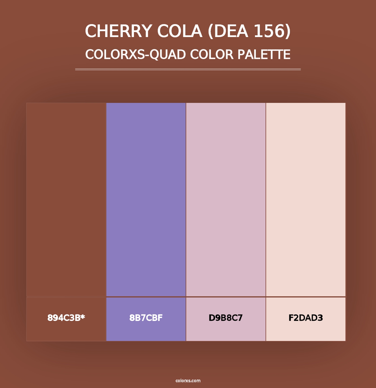 Cherry Cola (DEA 156) - Colorxs Quad Palette