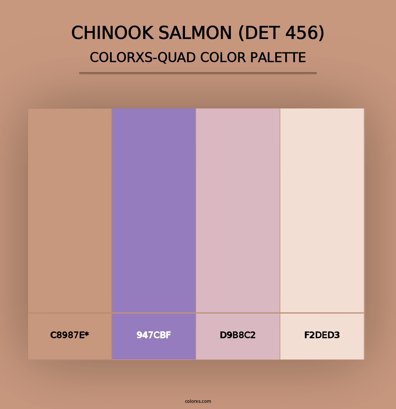 Chinook Salmon (DET 456) - Colorxs Quad Palette