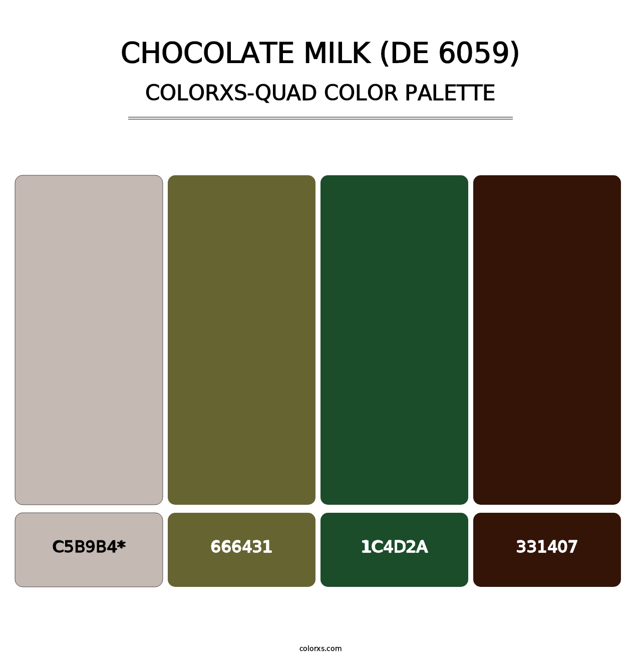 Chocolate Milk (DE 6059) - Colorxs Quad Palette