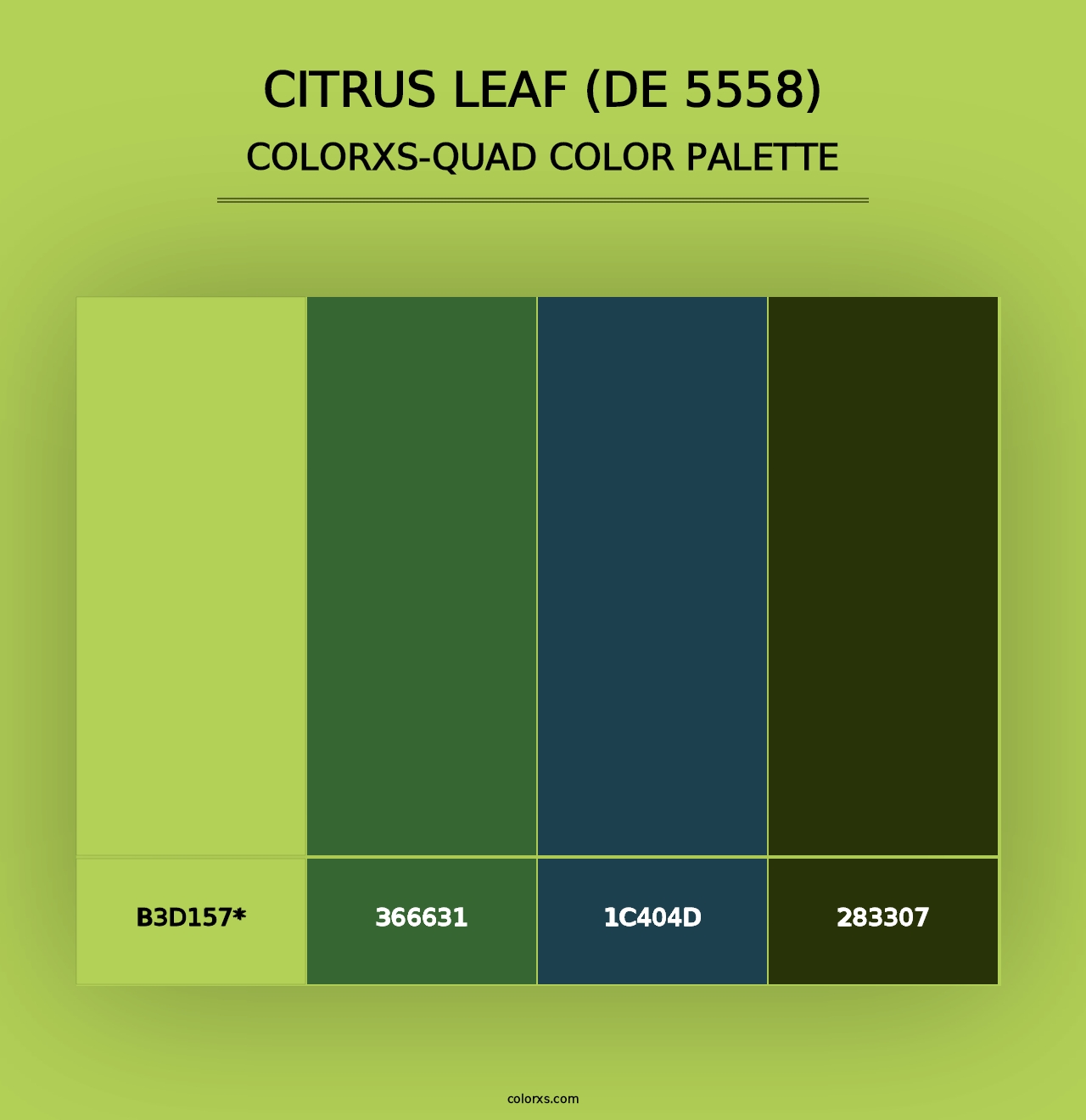 Citrus Leaf (DE 5558) - Colorxs Quad Palette