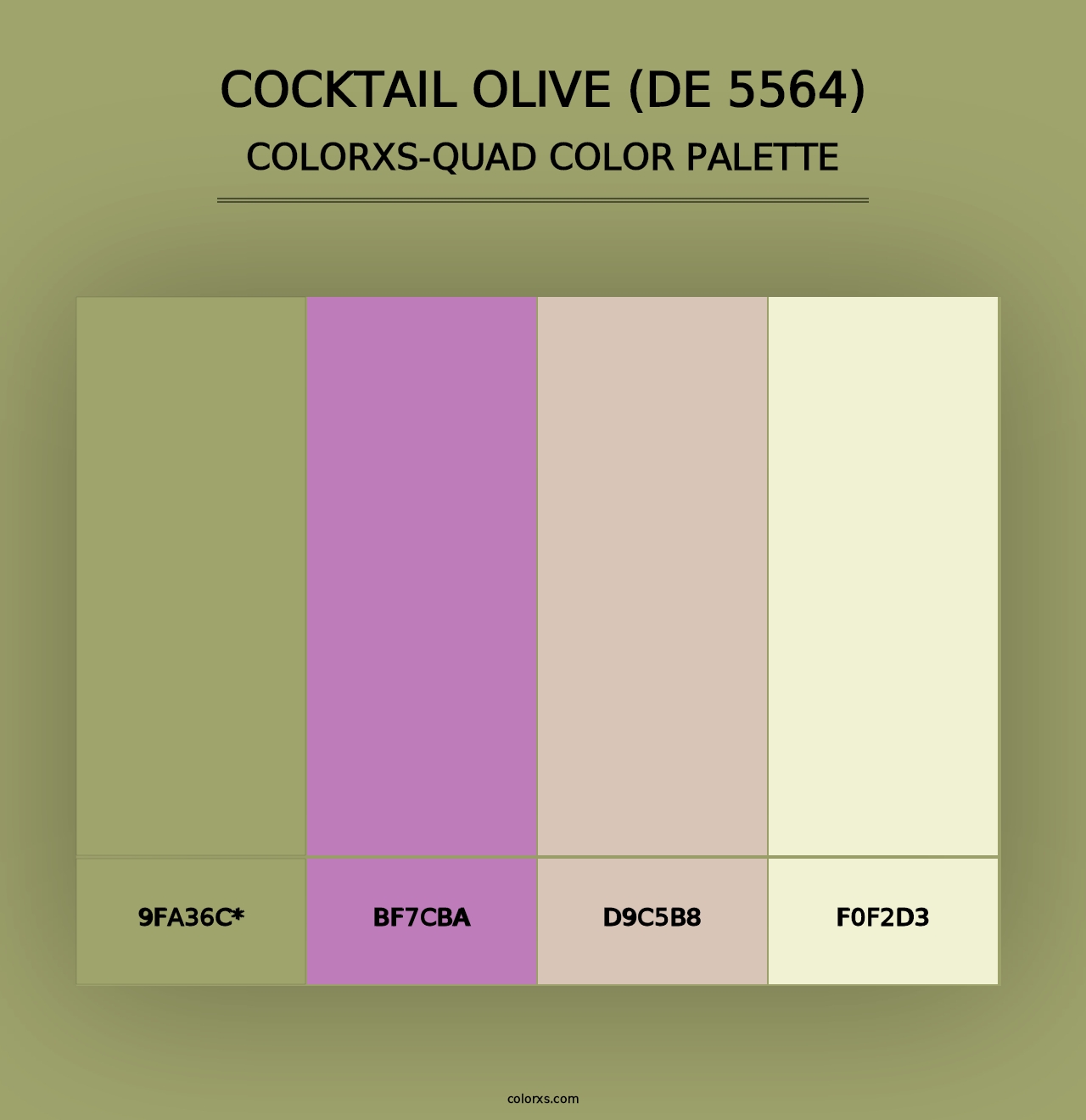 Cocktail Olive (DE 5564) - Colorxs Quad Palette