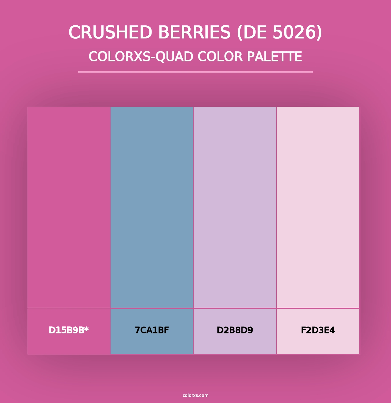 Crushed Berries (DE 5026) - Colorxs Quad Palette