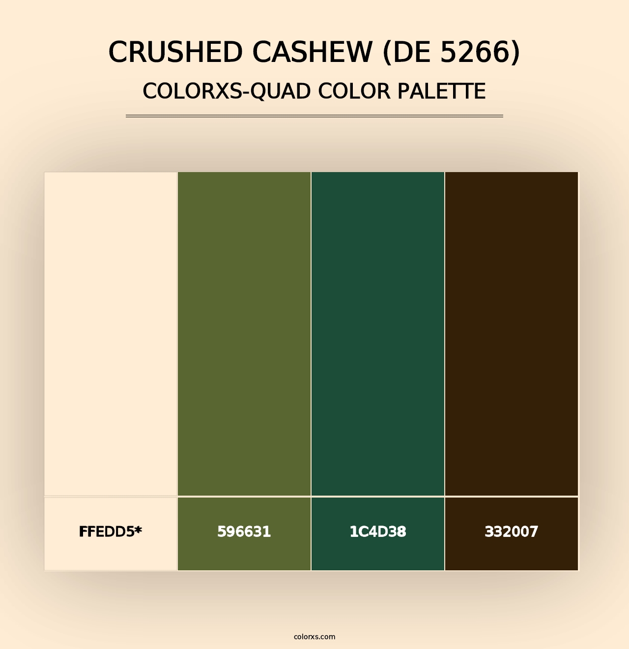 Crushed Cashew (DE 5266) - Colorxs Quad Palette