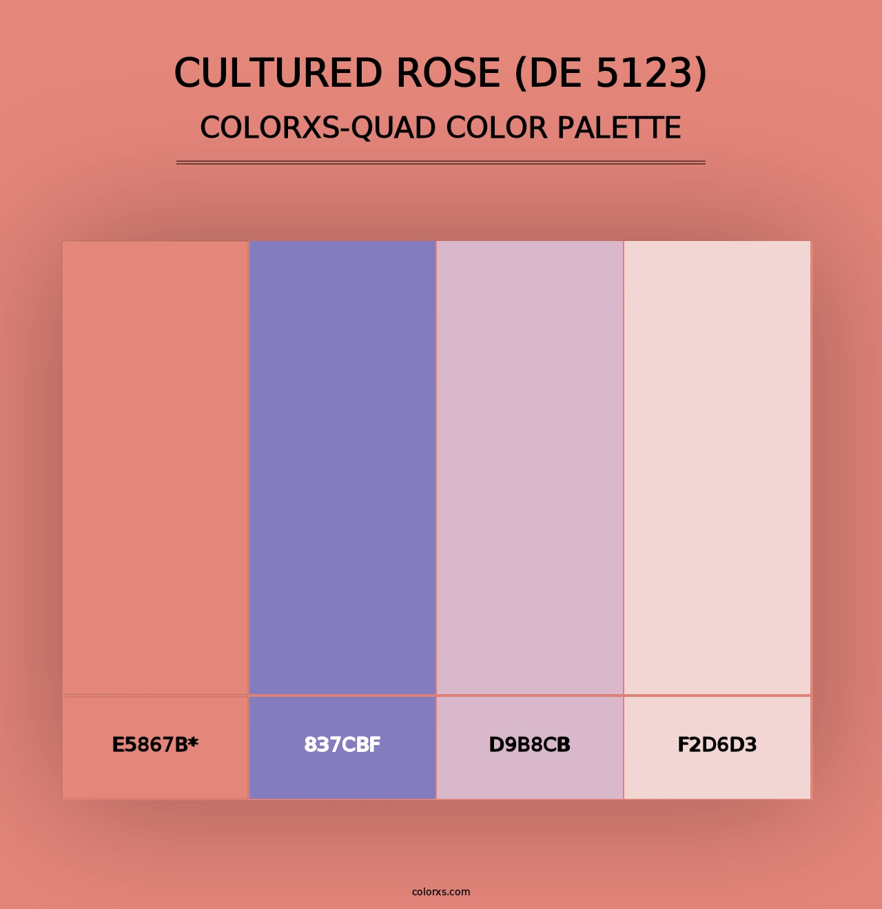 Cultured Rose (DE 5123) - Colorxs Quad Palette