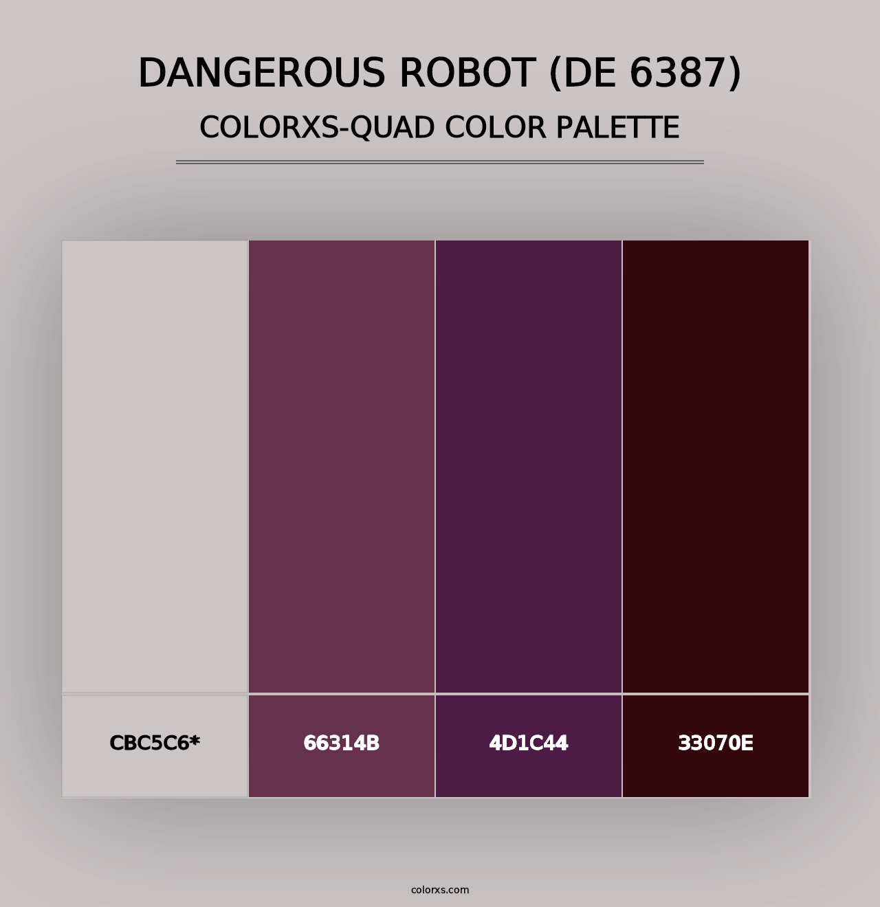 Dangerous Robot (DE 6387) - Colorxs Quad Palette