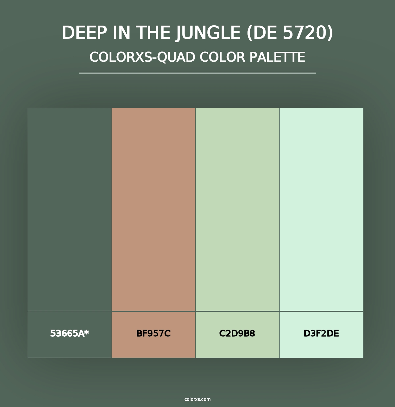 Deep in the Jungle (DE 5720) - Colorxs Quad Palette