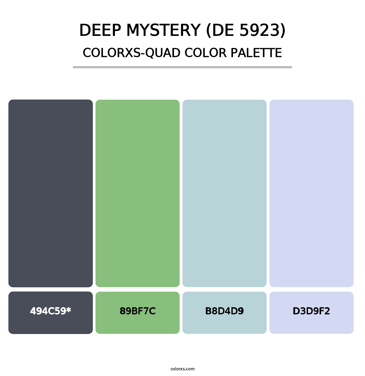 Deep Mystery (DE 5923) - Colorxs Quad Palette