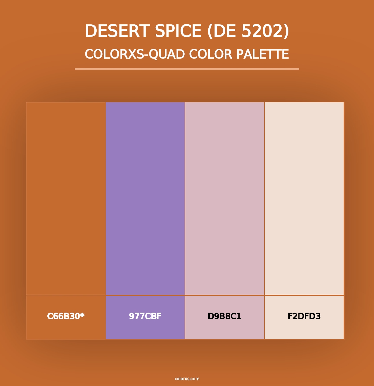 Desert Spice (DE 5202) - Colorxs Quad Palette