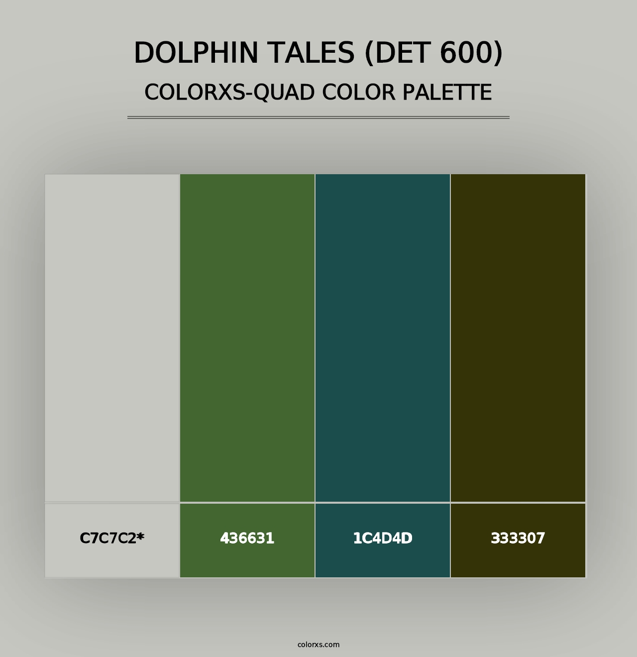 Dolphin Tales (DET 600) - Colorxs Quad Palette